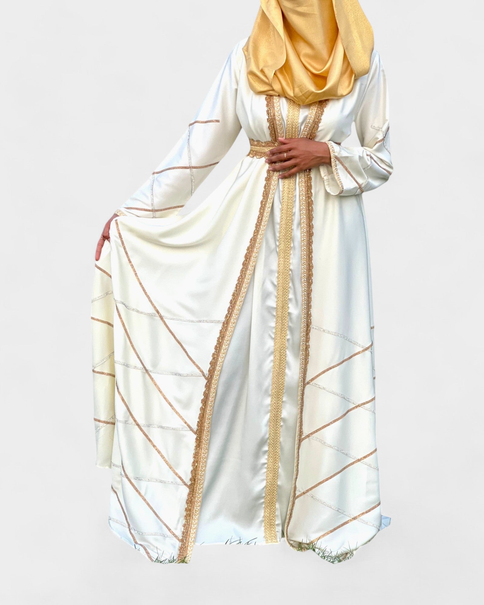 Gilded Ivory Kaftan