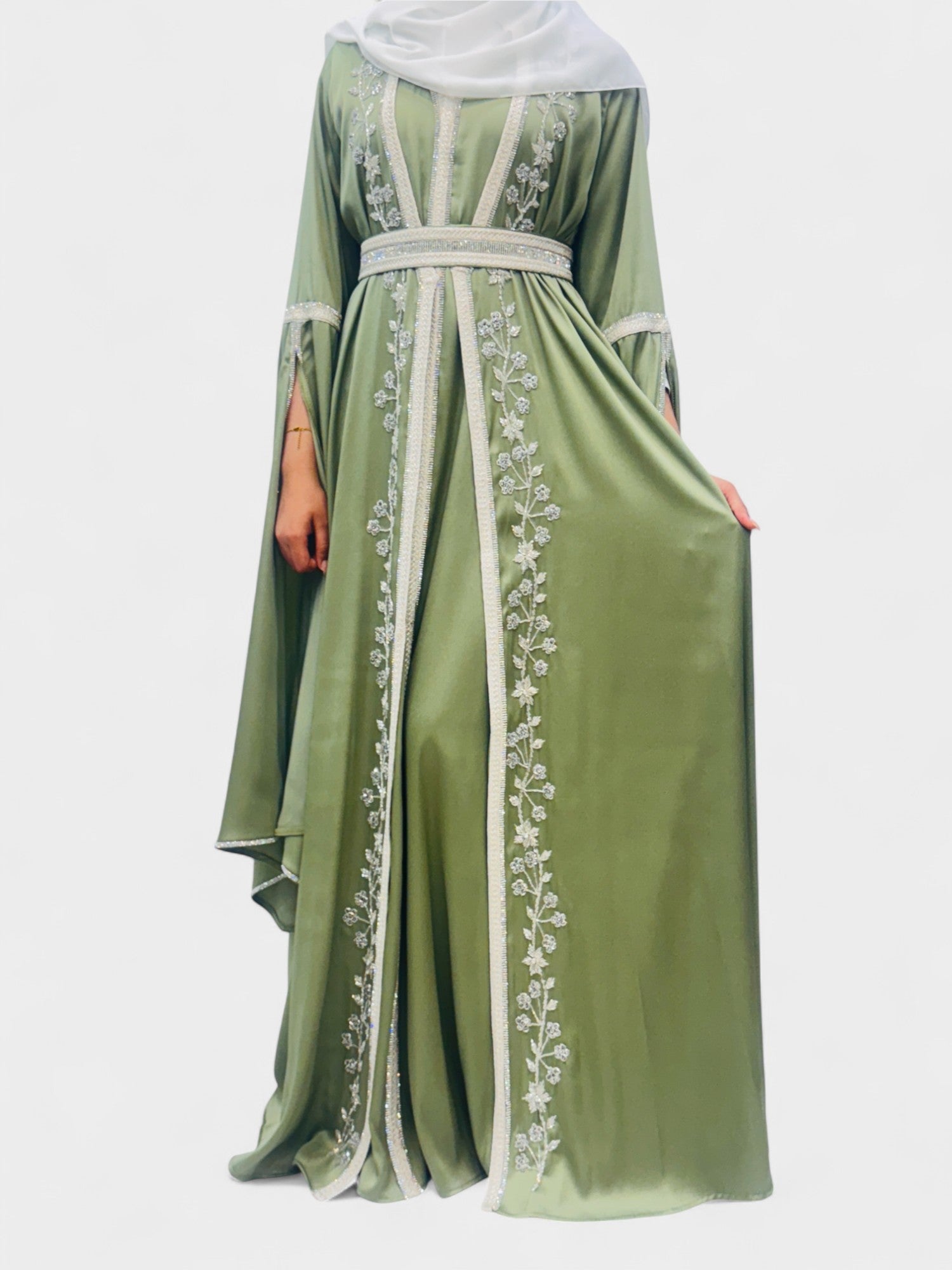 Zaytouna Pearl Moroccan Kaftan Set