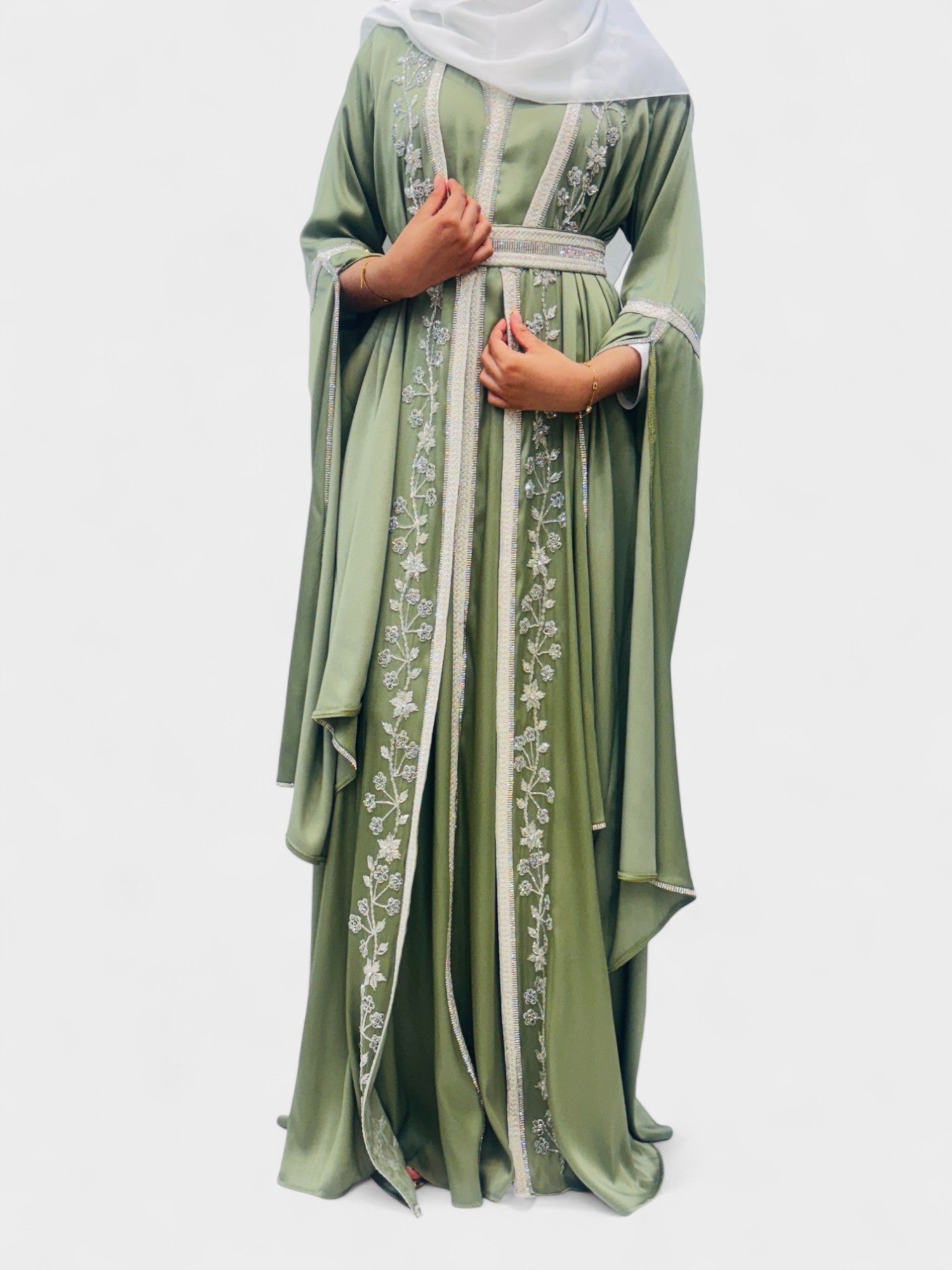 Zaytouna Pearl Moroccan Kaftan Set