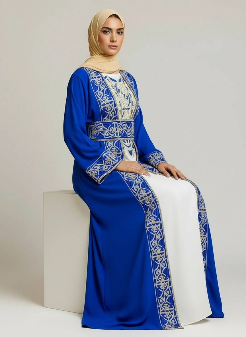 Vibrant Jewel Dubai Kaftan