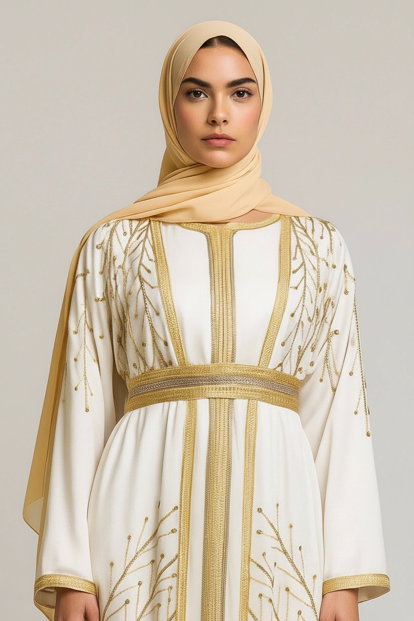 Crème D'Or Moroccan Kaftan