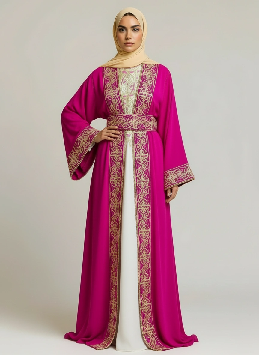 Vibrant Jewel Dubai Kaftan