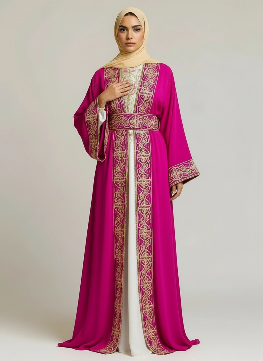 Vibrant Jewel Dubai Kaftan