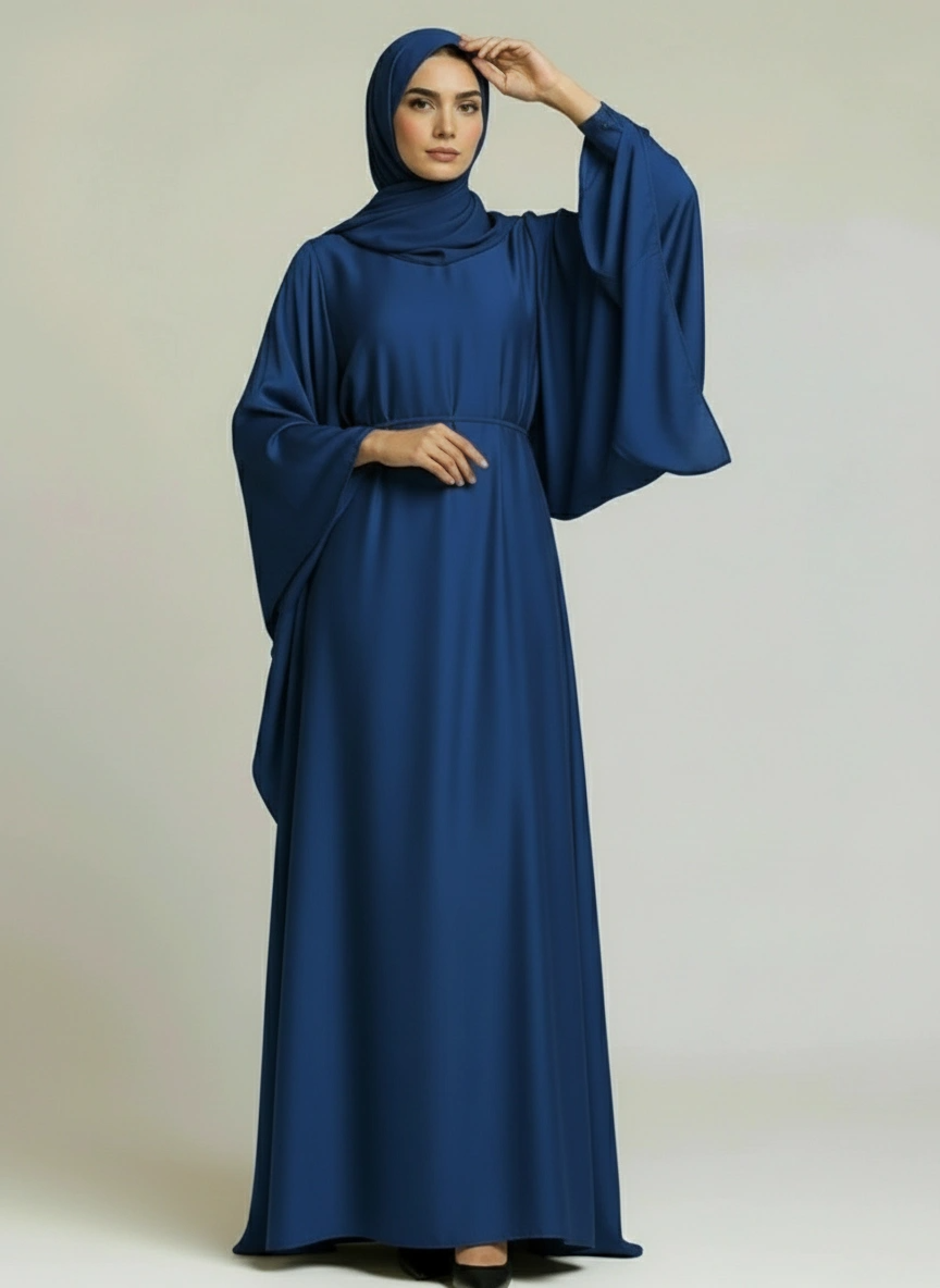 Satin Royalty Abaya Set
