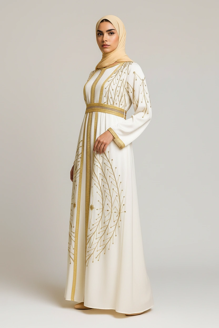Crème D'Or Moroccan Kaftan