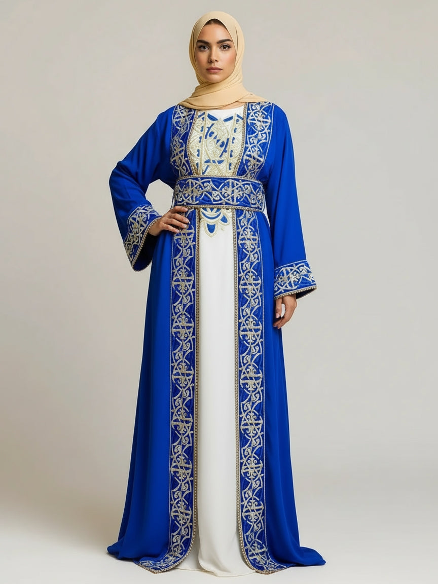 Vibrant Jewel Dubai Kaftan