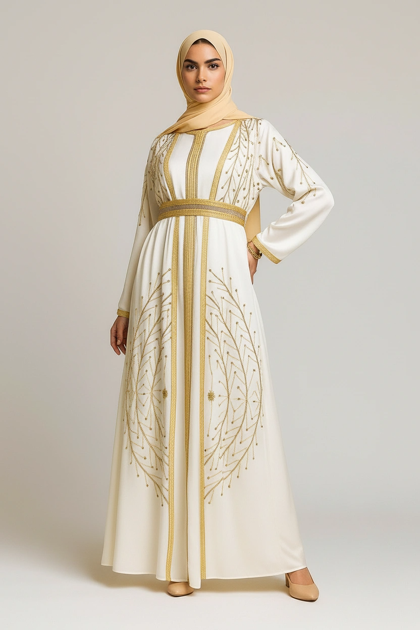 Crème D'Or Moroccan Kaftan