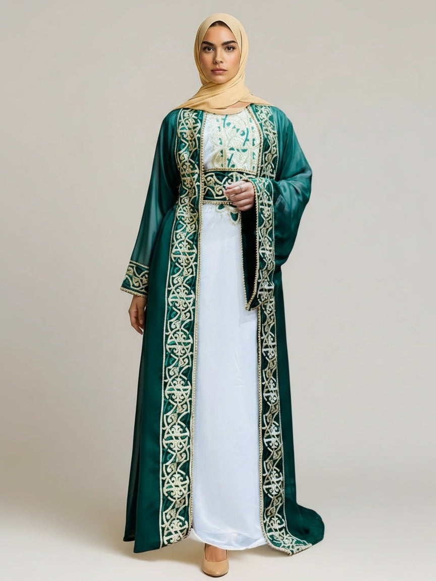 Vibrant Jewel Dubai Kaftan