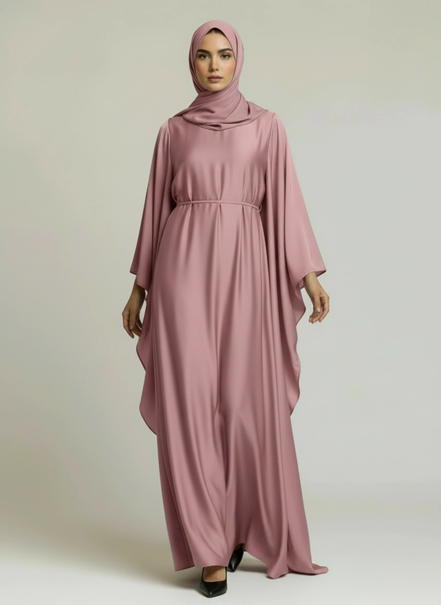 Satin Royalty Abaya Set