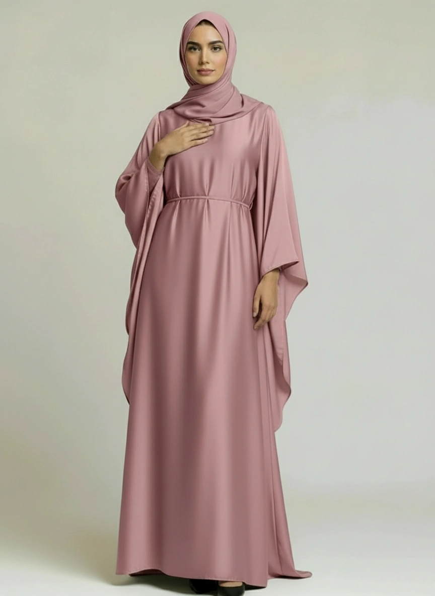 Satin Royalty Abaya Set