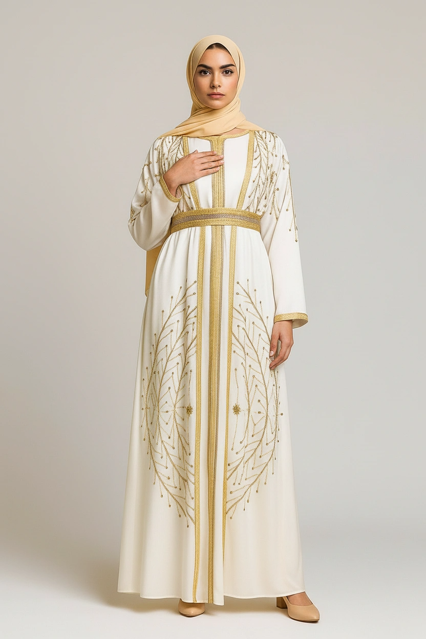 Crème D'Or Moroccan Kaftan