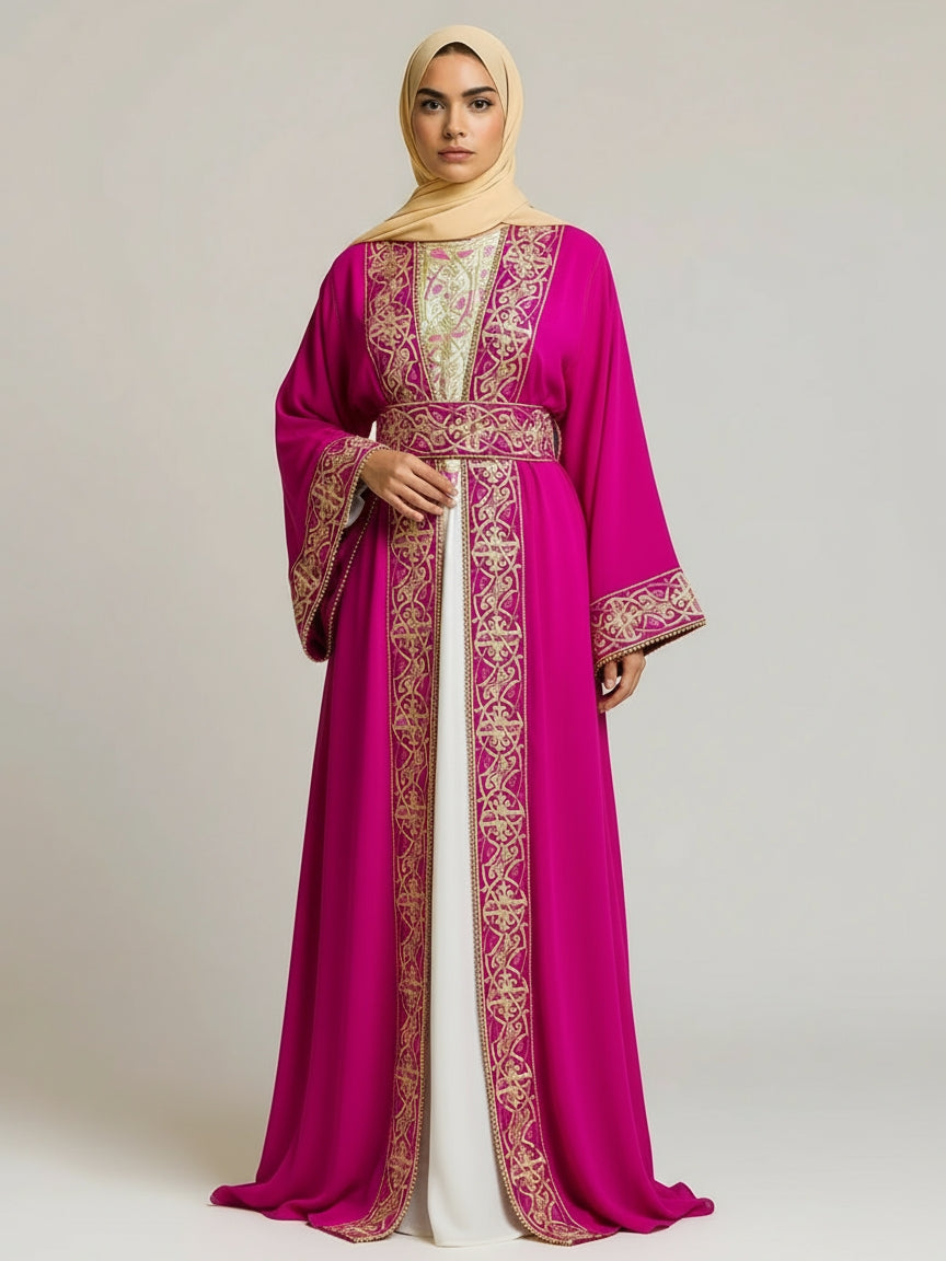 Vibrant Jewel Dubai Kaftan