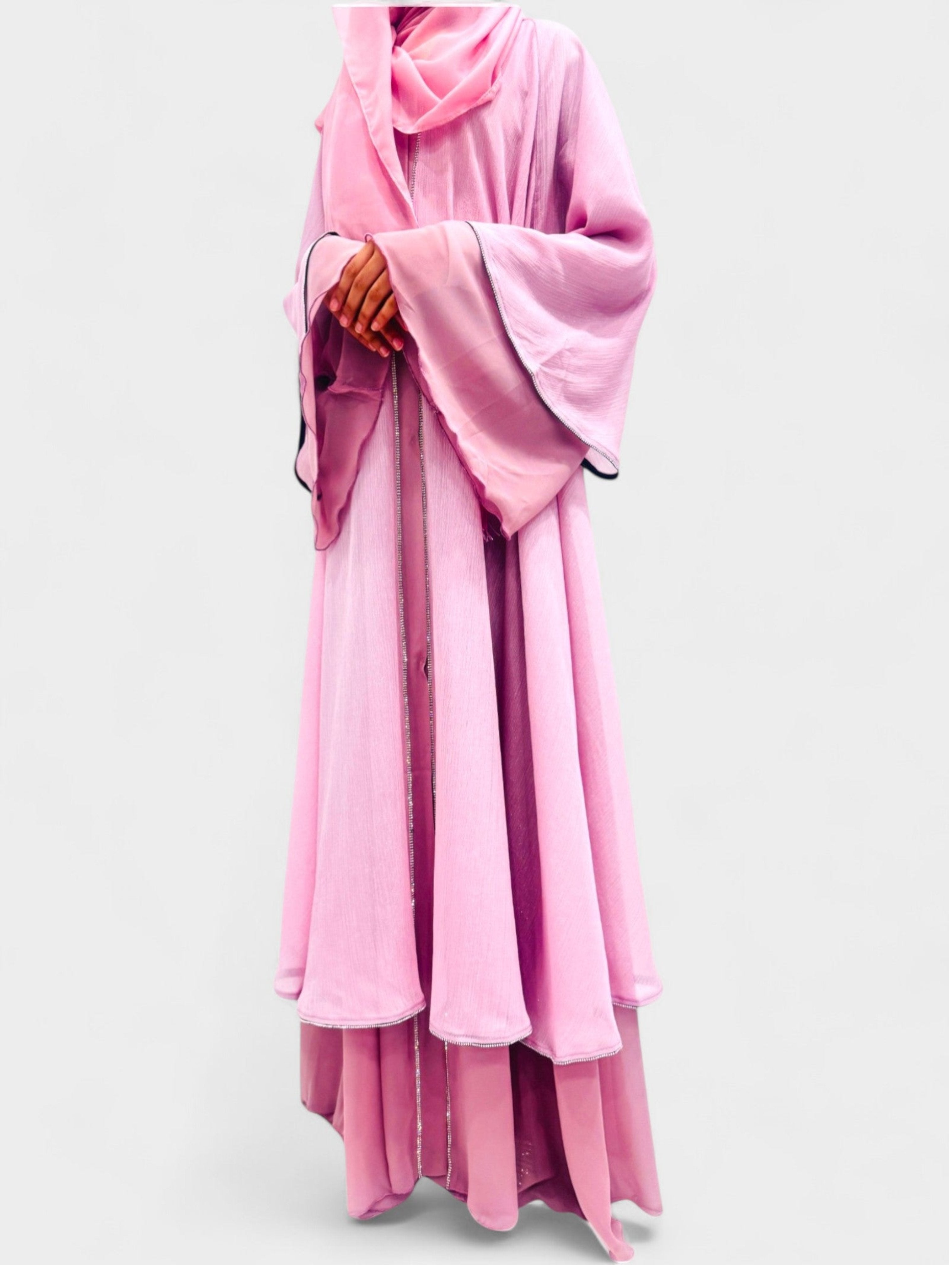 Frill Shimmer Abaya