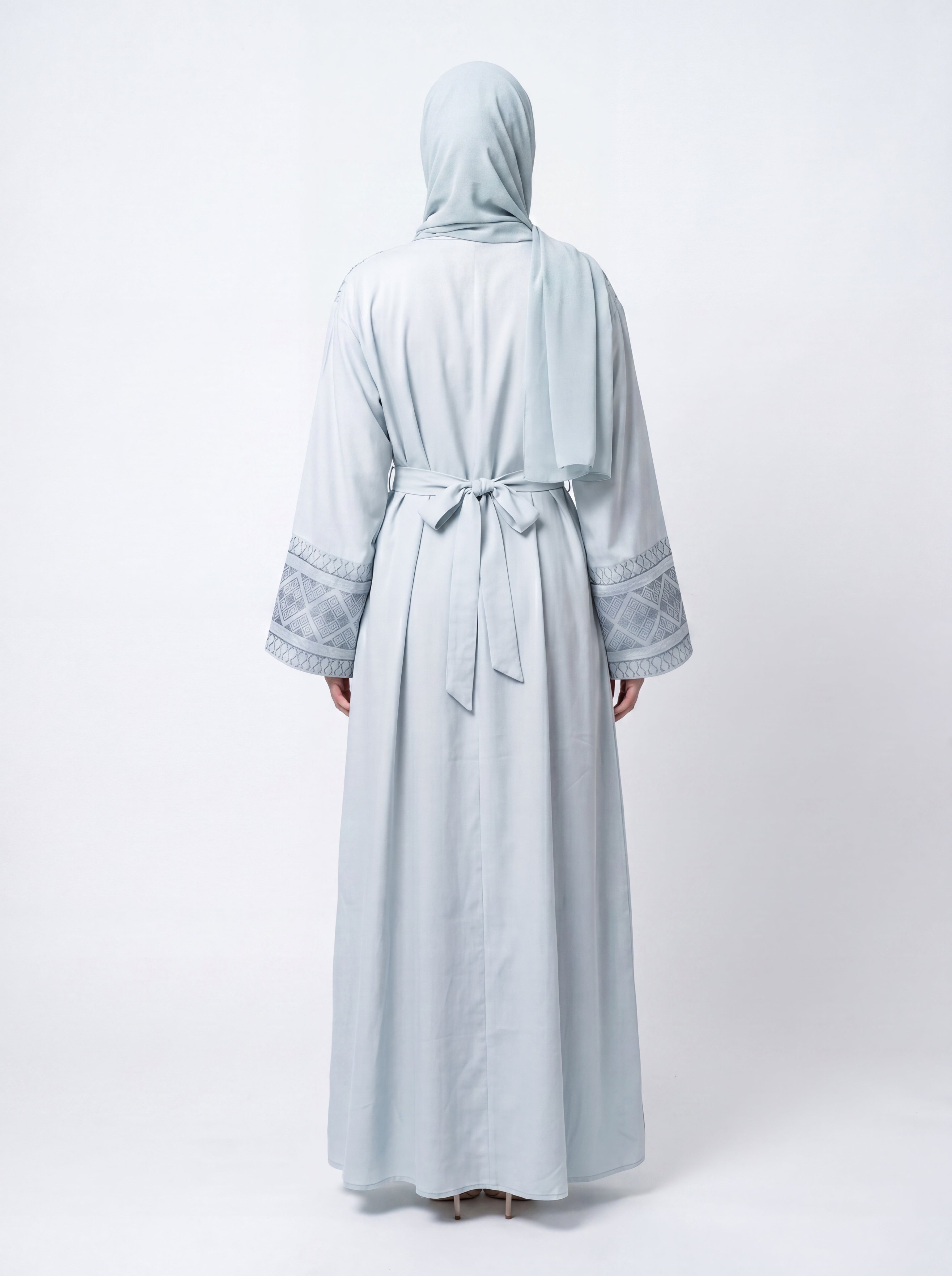Indigo Lattice Abaya