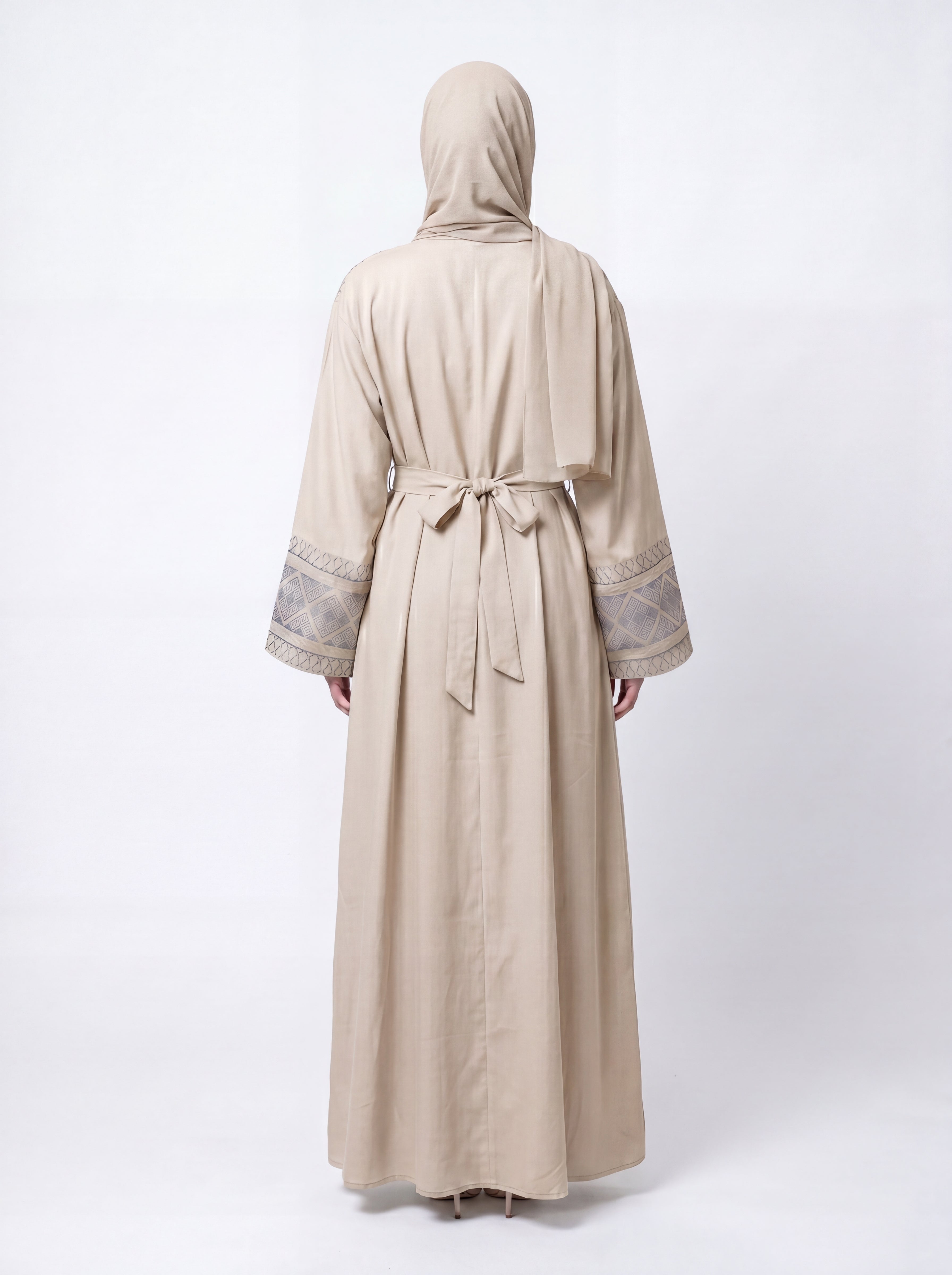 Indigo Lattice Abaya