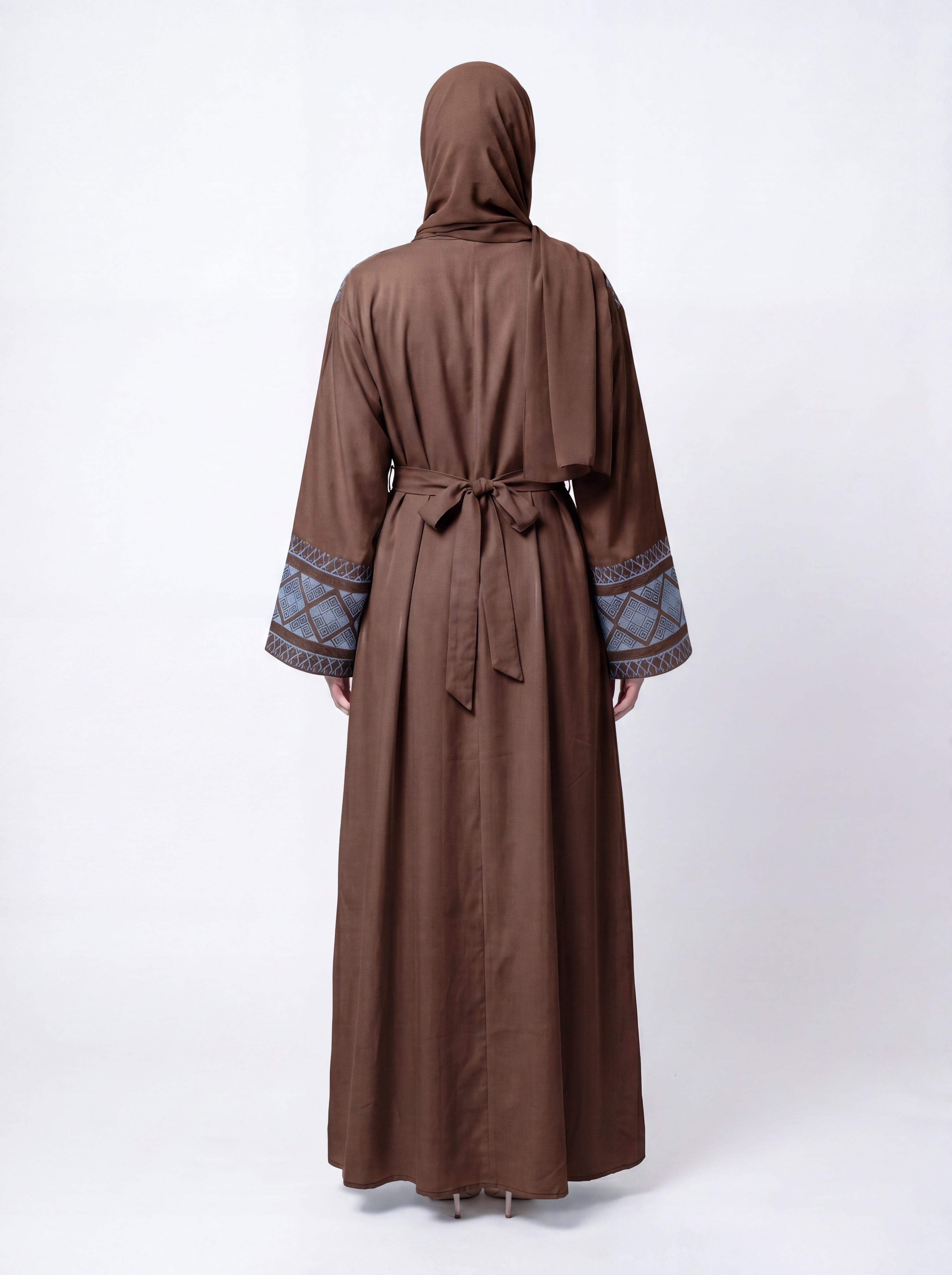 Indigo Lattice Abaya