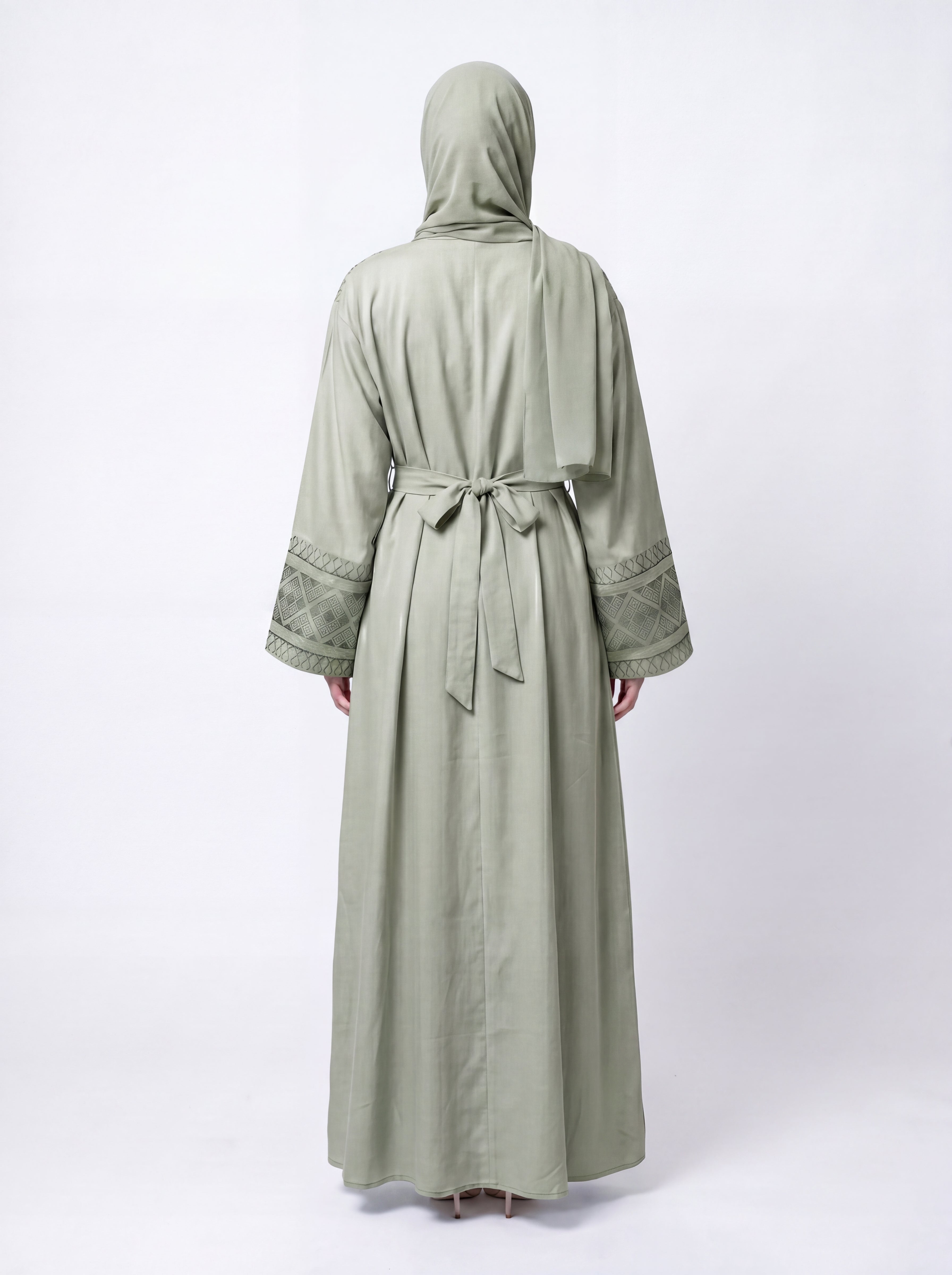 Indigo Lattice Abaya