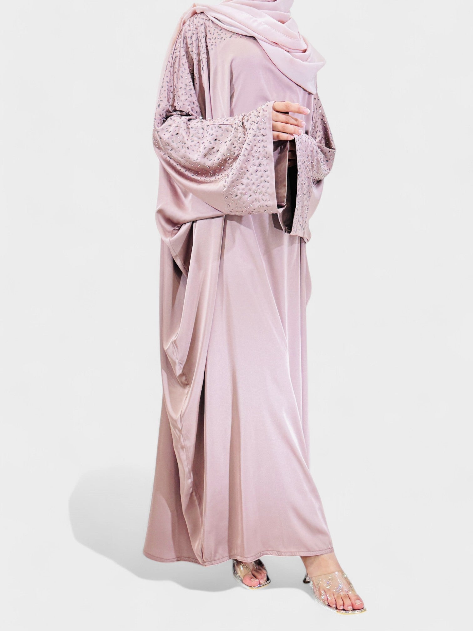 Bronze Rosé Abaya Set