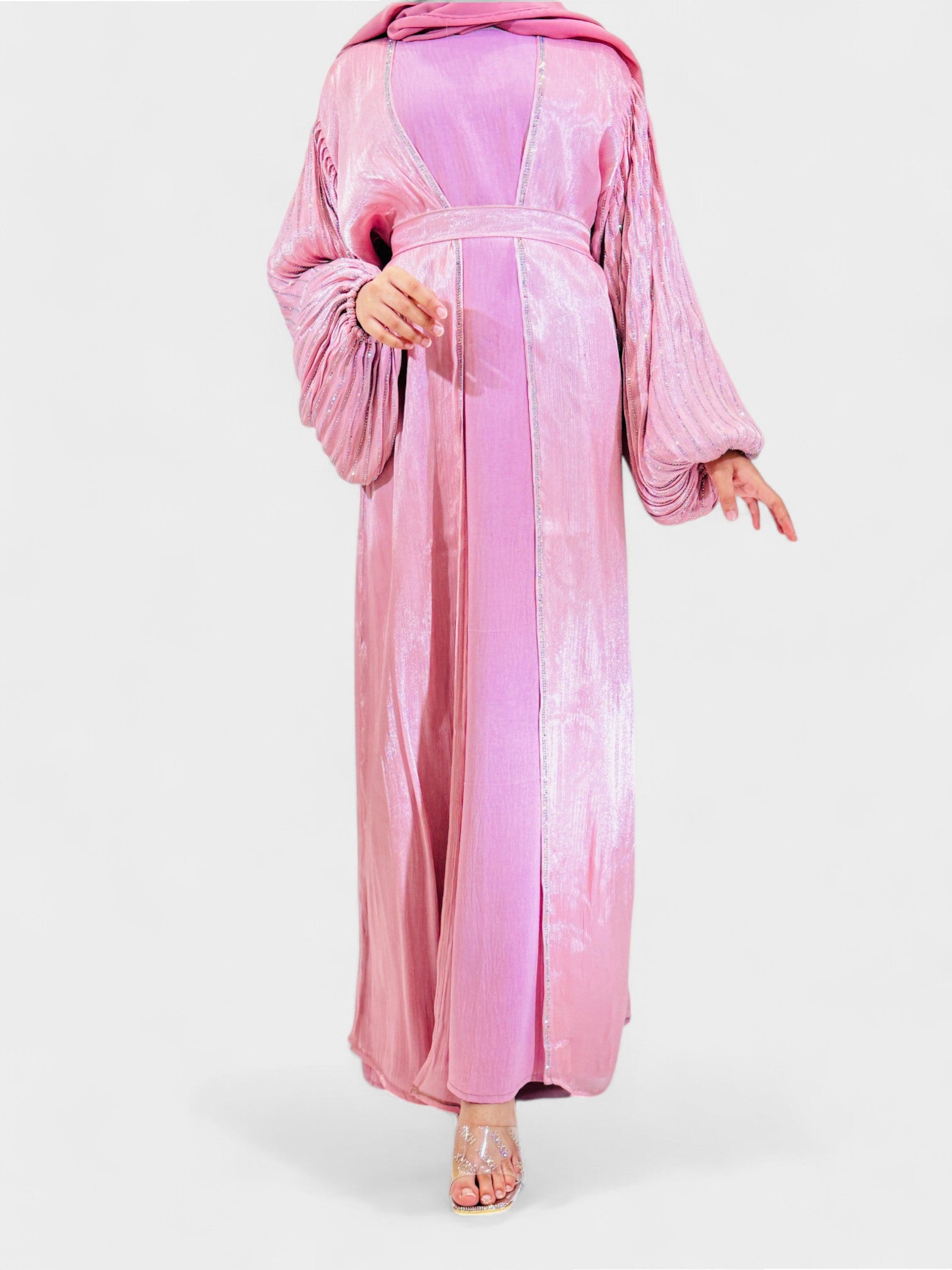 Rose Pink Abaya Set