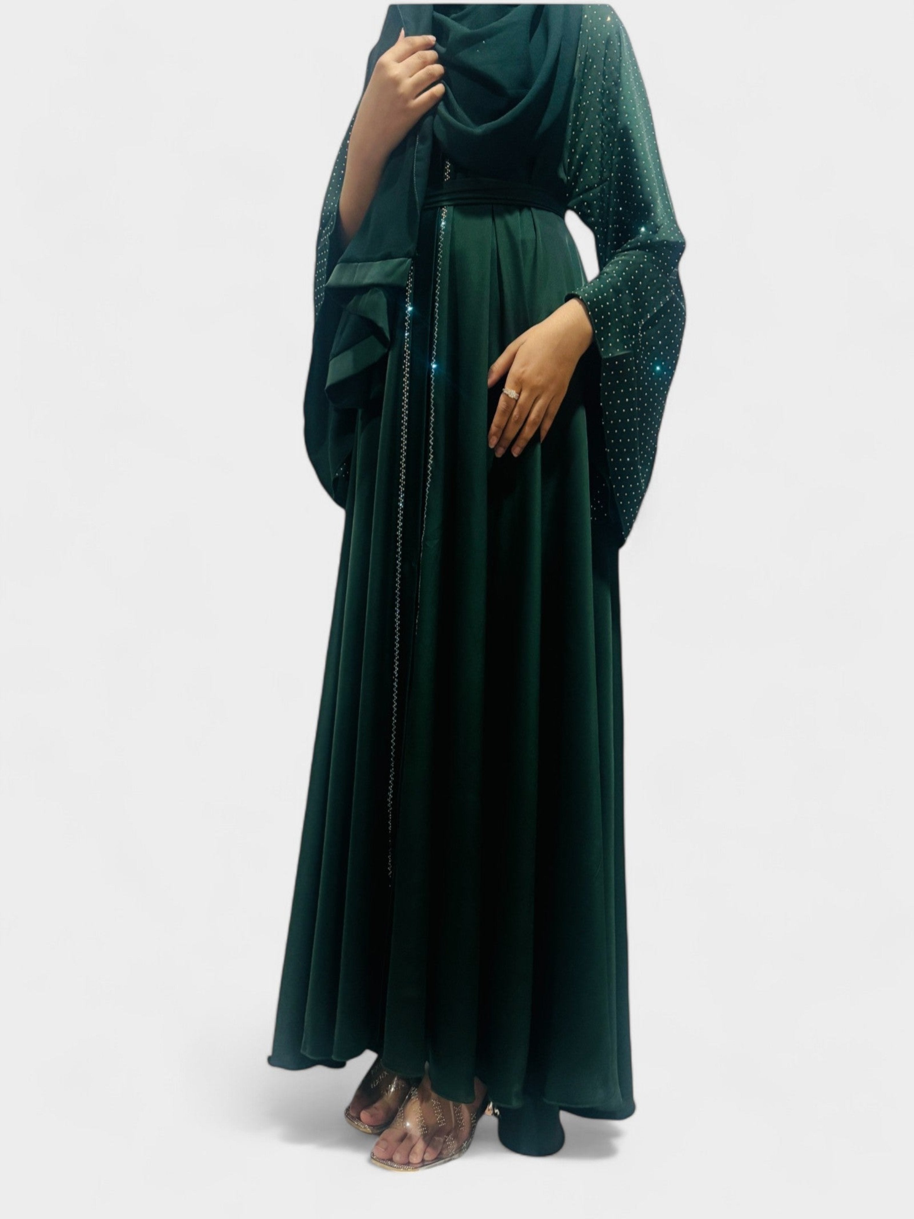 Evergreen Veil Abaya