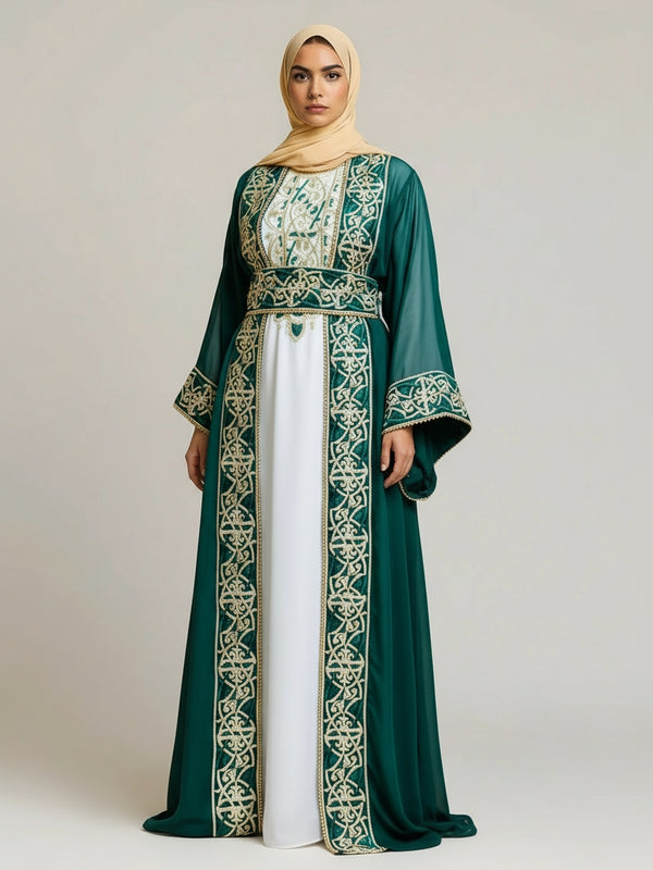 Vibrant Jewel Dubai Kaftan